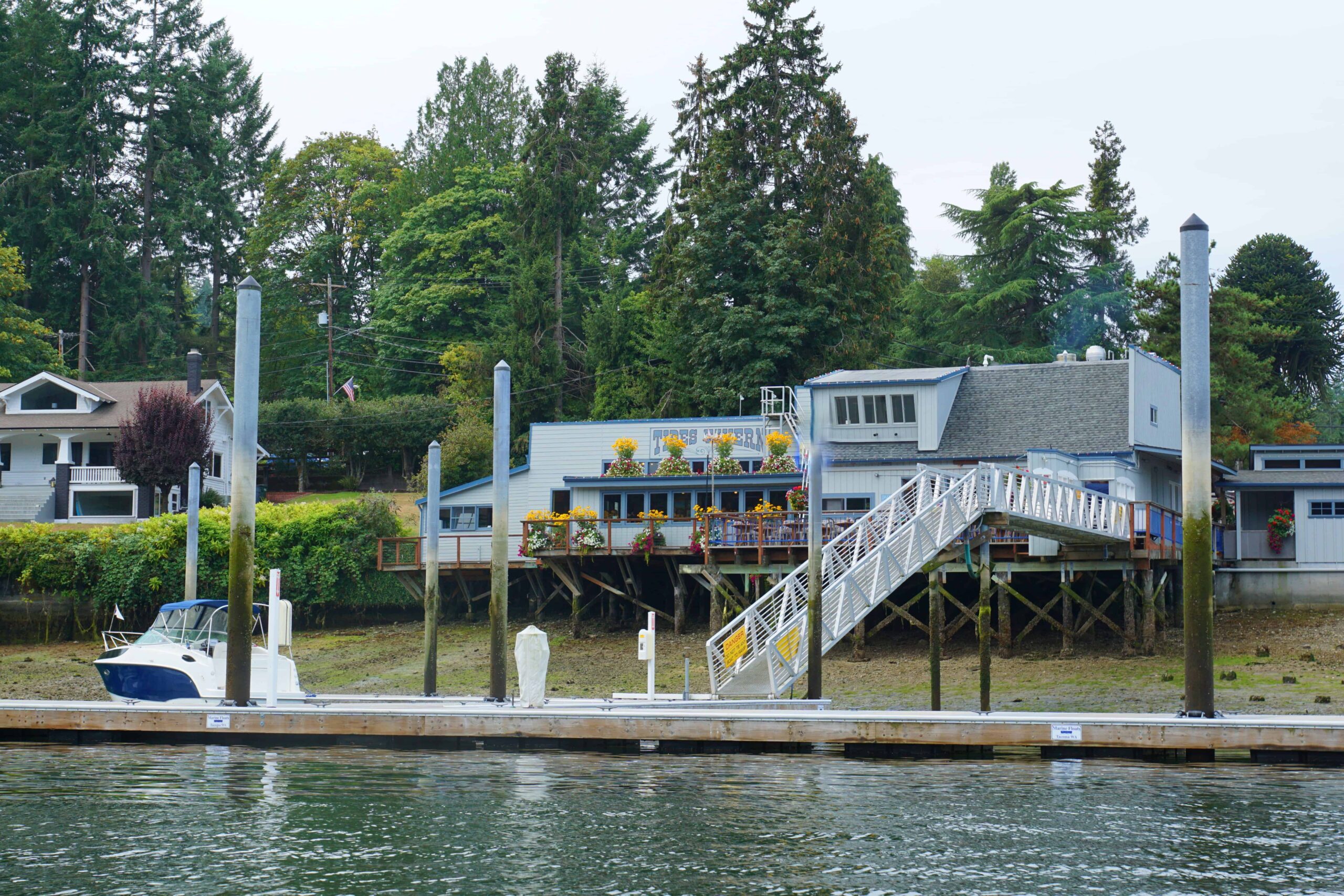 Photo of the Tides Tavern from the water