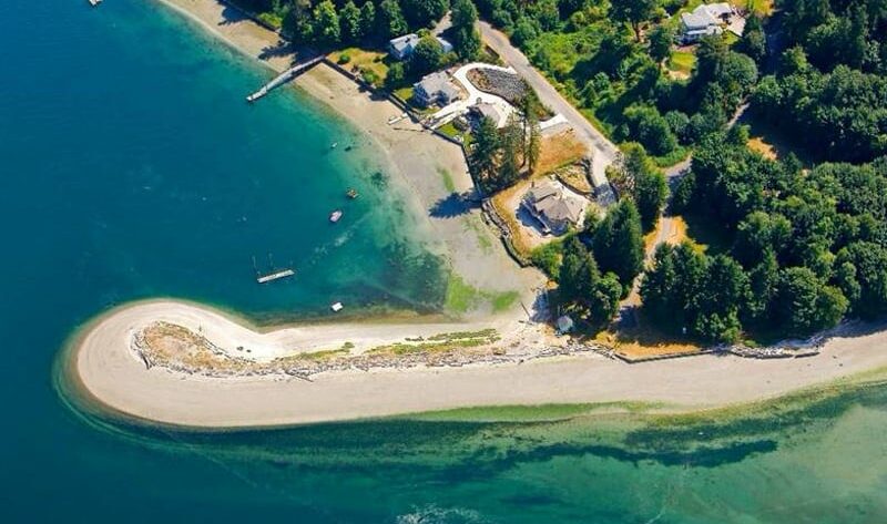 Tacoma Demolay Sandspit Park from above.