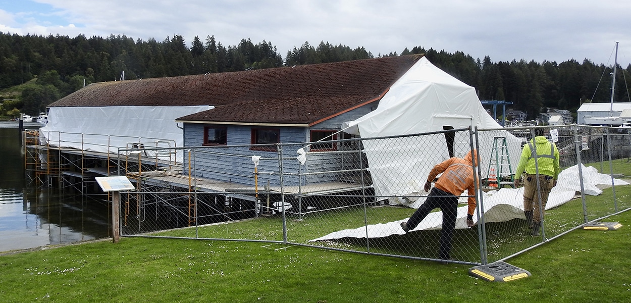 Skansie Netshed under wraps - Gig Harbor Now | A hyperlocal nonprofit ...