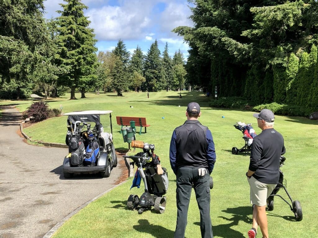 Madrona Links Golf Course was packed on Saturday morning.