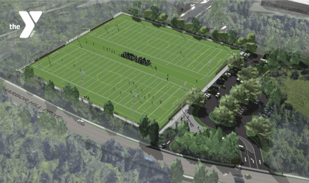 Sketch of Phase 1A multi-sport fields.